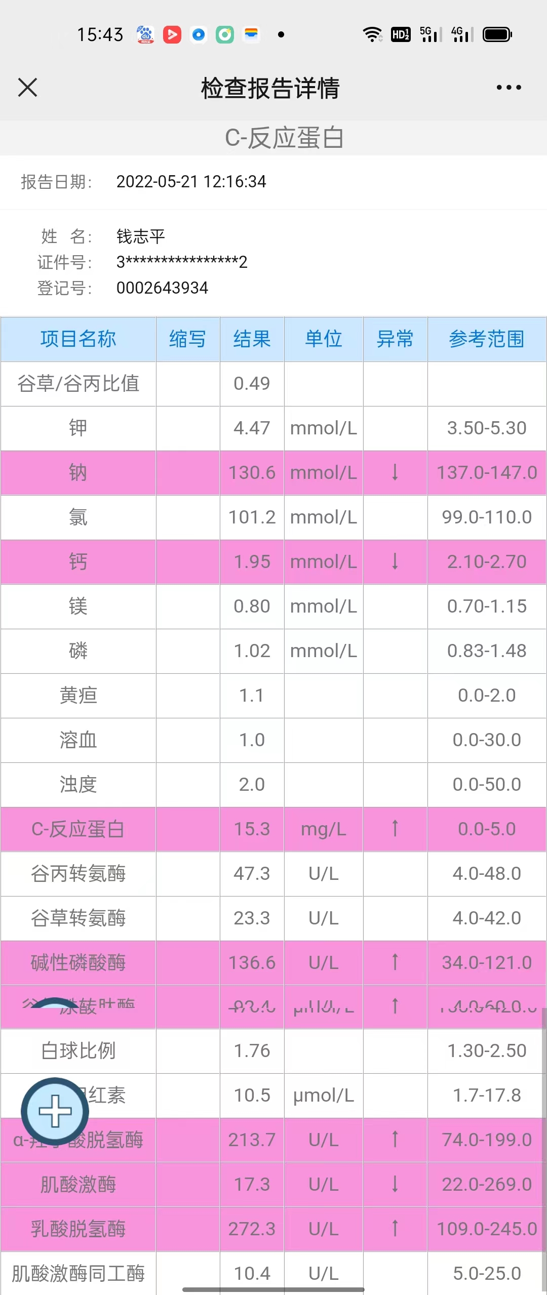 C反应蛋白