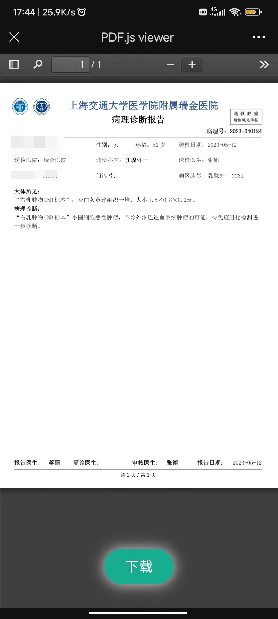 初始病理